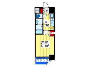 ﾌｧｽﾃｰﾄ玉造駅前ﾀﾞﾐｭｳ（705）の物件間取画像